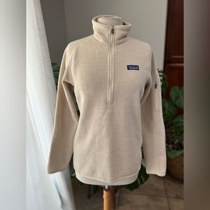 Patagonia Better Sweater 1/4-Zip Fleece – Women’s M,‎ Oatmeal/Beige